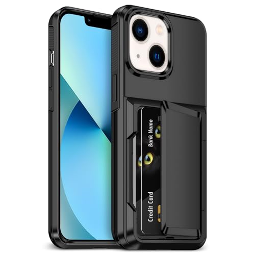 Vunake für iPhone 13 Hülle mit Kartenhalter [Max 5 Karten] für...