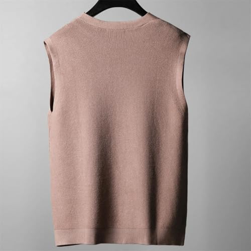 Men's Single Breasted Keep Warm Large Knitted Sweater Cardigan Vest Large Loose Fat Sweater3