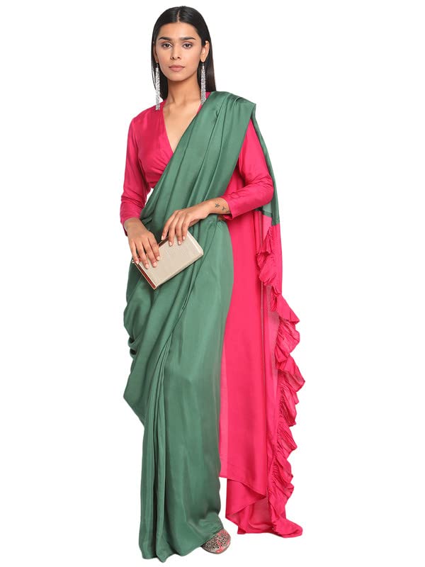 Buy true Browns Women's Muslin Silk Silk Pink Tie Up Blouse Top (Pink : XS)  at Amazon.in