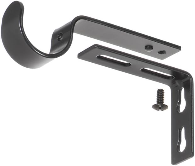Ivilon Adjustable Brackets for Curtain Rods - for 1/2 or 5/8 Inch Rods. Set of 2 - Oil Rubbed Bronze: Home & Kitchen