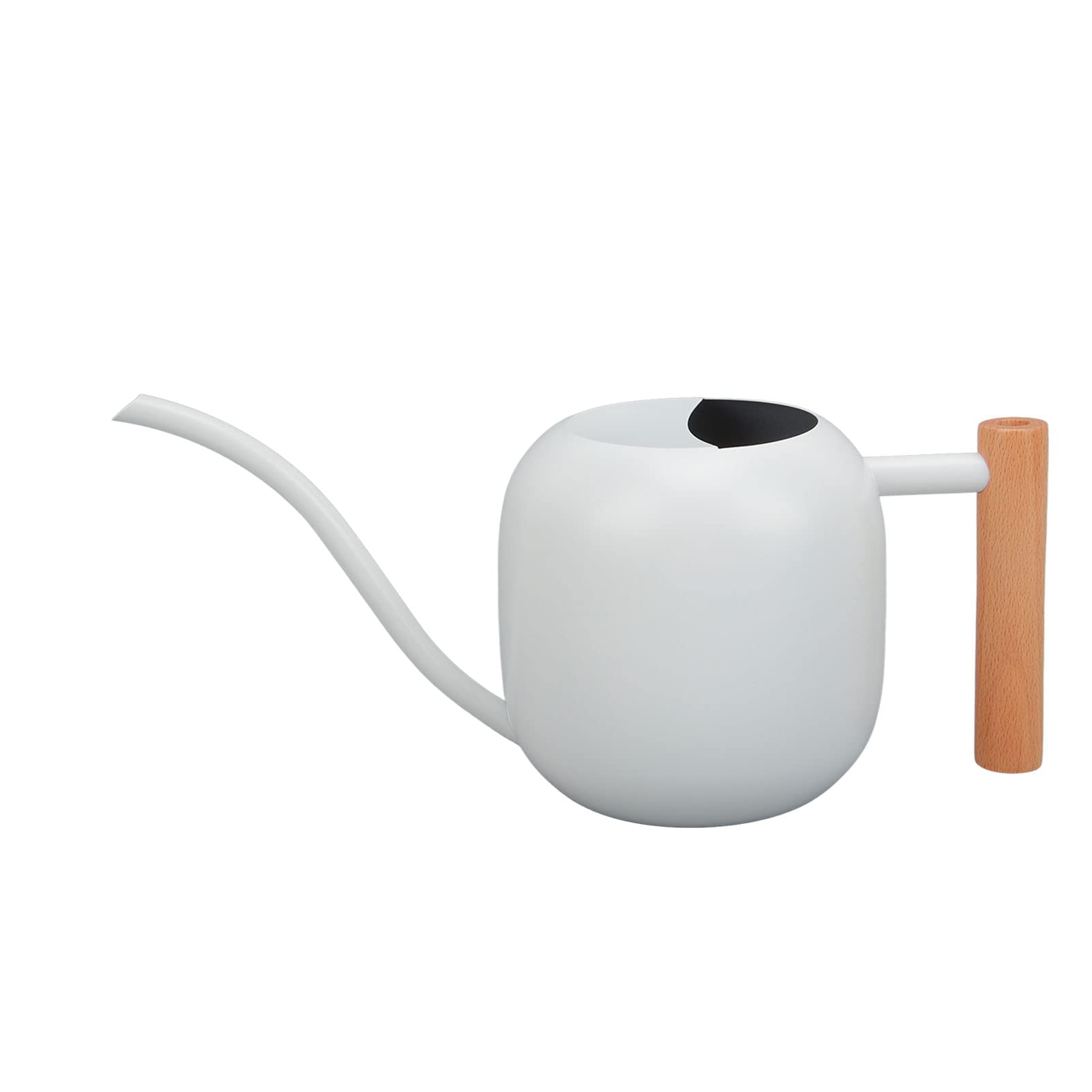 Stainless SteelWatering, Stainless Steel Watering Can 1200ML Long Spout Multicolor Indoor Outdoor Rustproof(White)