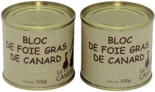 Lot 2 Bloc de Foie Gras de Canard 2x100g / DIRECT PRODUCTEUR