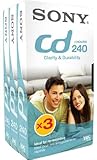  Sony Video VHS 3-Pack 240 min Video-CD – Band