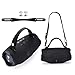 NUHFUFA Silicone Hand Strap for JBL Xtreme 4/3/2 Wireless Bluetooth Speaker, Portable Carrying Strap with Aluminium Screws Anti-Slip and Skin-Friendly(Black)