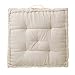 LOLAhome - Cuscino da 60 x 60 cm, in cotone, colore: bianco
