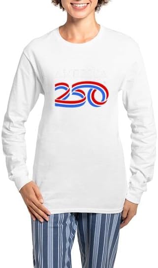 CafePress America250: White Vertical Logo Women's Long Sleeve DK PJ Set