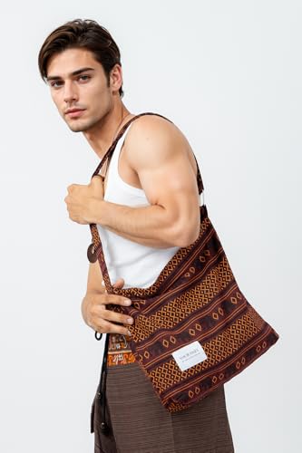 Image of Hobo Crossbody Bag for Women - Large Cotton Tote Shoulder Purse | Adjustable Strap