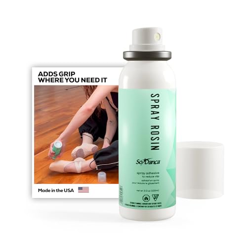 So Danca - Spray Rosin AC34 3.3 oz | Instant Grip Enhancer for Dance Shoes in General Soles Pointe Ribbons or Anything Else Portable Bottle Keeps You Grounded - Slip no More!