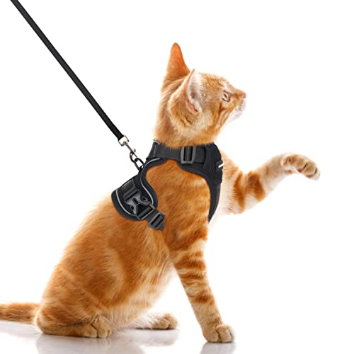 CatRomance Cat Harness Escape Proof, Breathable Cat Harness and Leash for Walking, Easy Control Cat Leash and Harness…