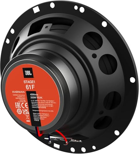 JBL Stage1 61F 6.5 Inch 2-Weg Auto Luidsprekers, 200W Maximaal en 40W RMS, 55Hz-20000Hz Frequentiebereik, 4 Ohm Impedantie, Directe Akoestische Upgrade voor het Bestaande Fabrieks Audiosysteem - Afbeelding 4