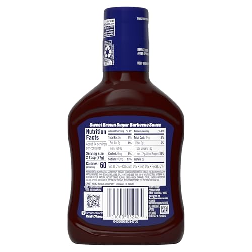 Kraft 00021000052424 Sweet Brown Sugar Slow-Simmered Barbecue Sauce thumb #6