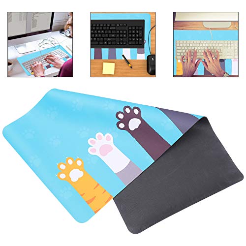 OSALADI Mouse pad com estampa de pata de gato antiderrapante para mesa de computador Tapete de mouse