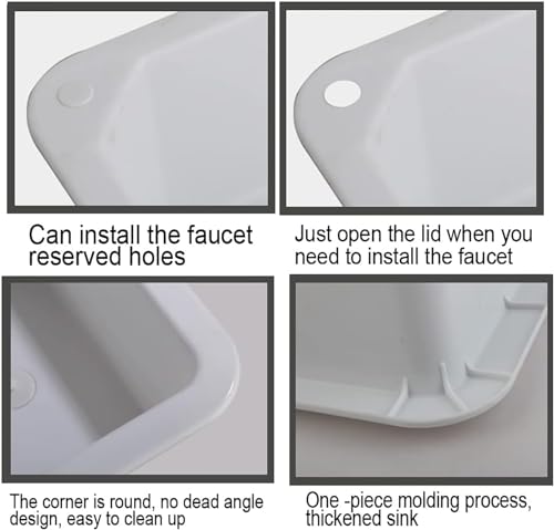 Évier de cuisine sur pied avec support de protection d'angle en acier inoxydable robuste - 5