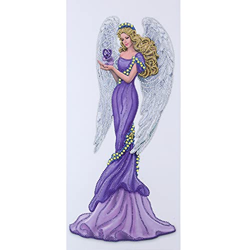 5D DIY Diamond Painting Kits for Adults,Special Shaped Diamond Painting Elegant Lady Partial Drill Diamond Dot Crystal Rhinestone Diamond Art Crafts by for Wall Home Decor (12 x24 )