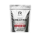 Reflex Nutrition Creapure® Creatine Monohydrate Powder Unflavoured - 100% Creatine for Strength, Muscle Gains & Recovery - No Fillers or Additives - 250g (Vegan Creatine 5g per Serving, 50 Servings)