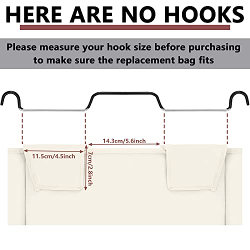 Laundry Sorter Replacement Bags Hamper Cart Removable Replacement Bags Laundry Storage Organizer Bag Laundry Hamper Liner, No Hooks 14.76 X 8.66 X 21.65 Inch (Beige, Gray, Black, 3 Pcs) #TOP1