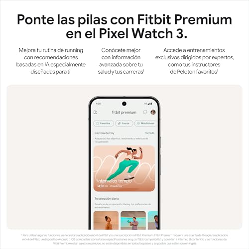 Variante de Google reloj inteligente Pixel Watch 3 45 mm Obsidiana