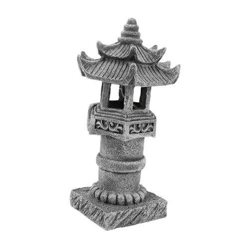 BESPORTBLE Pagoda Da Giardino in Resina Lanterna in Stile Giapponese Statua Da Giardino Asiatica Per Esterni Ornamento Da Prato Zen Decorazione Da Balcone Per Paesaggio