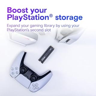 Crucial P310 PS5 SSD 1To PCIe Gen4 NVMe M.2 avec Dissipateur, Jusqu’à 7.100 Mo/s, Compatible avec PlayStation 5, Ordinateur de Bureau, Disque Dur Interne - CT1000P310SSD5-01