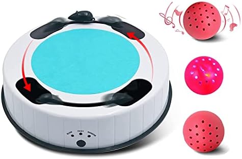 WINGPET Interactive Cat Toy Kitten Toys with Cat Ball Cat Toys for Indoor Cats, Simulate Hunting Mice Toy, Automatic Cat Toys with Scratch Mat Cat Bell Ball Catnip Ball Pet Cat Toys Batteries Include