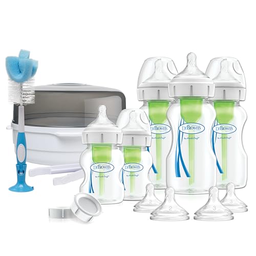 Dr. Brown's Options Plus, biberon anti-coliche per neonati, set regalo
