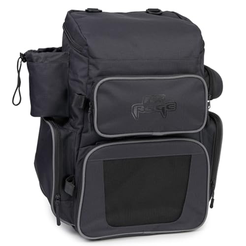 Fox Rage Ruck Sack Sac à dos, 29 x 24 x 50 cm, pour la pêche au lancer, sac de transport pour leurres artificiels et accessoires de pêche, Noir , Sac à dos