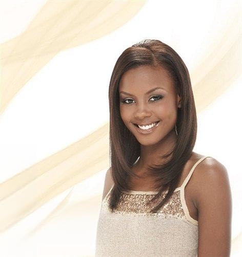 MILKY WAY Human Hair - CLIP-IN HAIR EXTENSIONS 18" (7 PCS) - 1B OFF BLACK