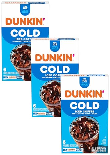 Dunkin' Cold Coffee Packet, 1.02 oz., 6/Box (8133401632) (Pack of