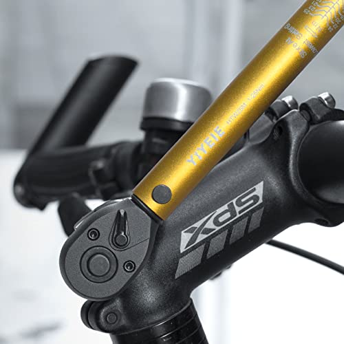 YIYEIE 50Pcs Master Bike Torque Wrench Set, 1/4 Inch Drive, 10-220 in.LB (1-24.9 Nm), Inch Pound Click Torque Wrench with Bit Sockets, 0.1 Nm Micro, 3/8 Adapter, Pro Bicycle Tool Kit for MTB