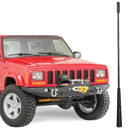 13 Inch Replacement Antenna Mast for Jeep Cherokee (1983-2001), Jeep Cherokee Antenna, Flexible Rubber Antenna for Jeep Cherokee