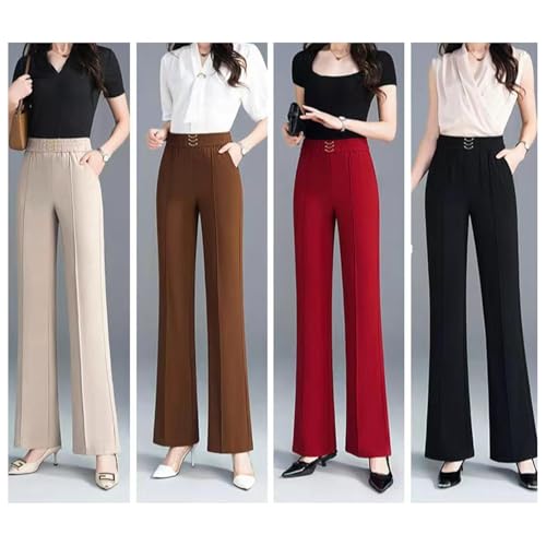 Havalix Women's Pants, Havalix Airygrace - Perfect Drape High-Rise Ultra Soft Pull-On Pants4