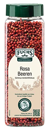 Fuchs Professional - Rosa Beeren gefriergetrocknet | 250 g im großen Streuer | Zum Dekorieren - entweder im Ganzen oder zum Zerstoßen | Für Großverbraucher