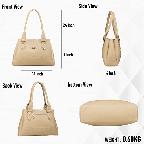 Image of Fostelo Women's Catlin Satchel Tote Handbag for Women | Ladies Purse | Stylish Shoulder Bag | Gift For Women