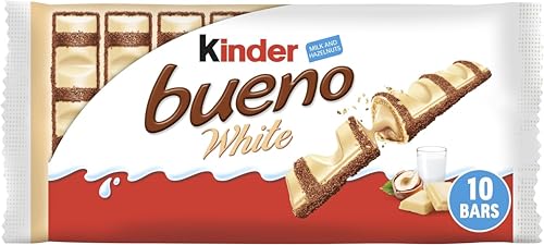 Kinder Bueno White Chocolate Bars Pack of 5 x 2 (10 bars)