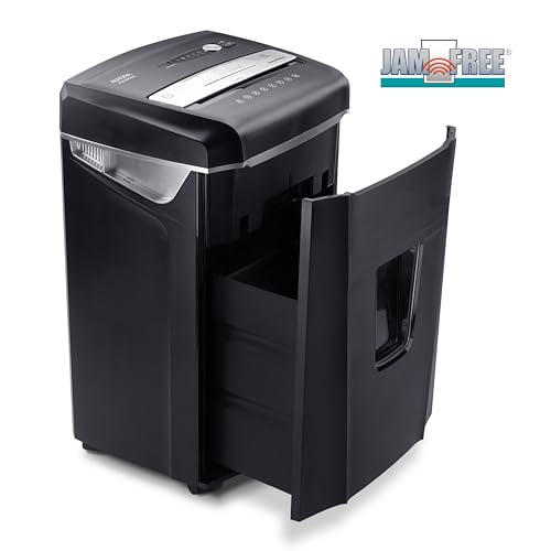 Image of Aurora JamFree AU1400XA 14-Sheet Crosscut-Cut Paper /CD /Credit Card Shredder with Pull-Out Wastebasket