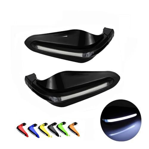 Protège-mains moto guidon 15-22 mm avec éclairage et protection antichute - 2