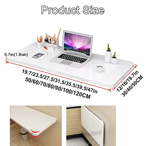 Table pliante murale pour un bureau à domicile confortable - 7