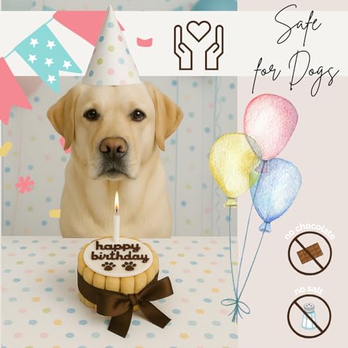 PetLove Hundetorte Happy Birthday • Geburtstagskuchen für Hunde • Geschenk für Hunde • Geburtstagstorte Hund
