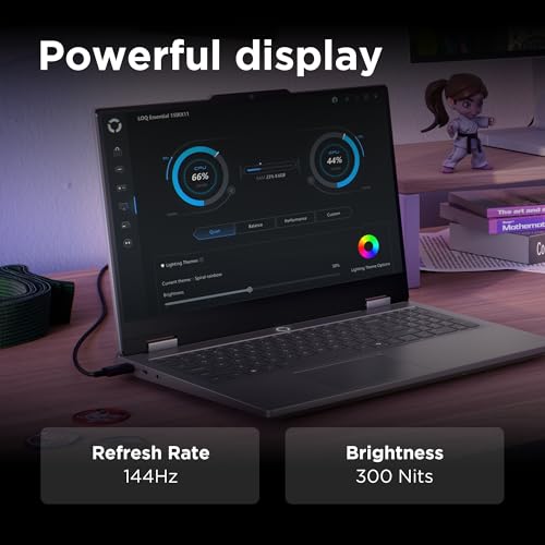 Lenovo LOQ Essential 15IRX11 Gaming Laptop – 15.6" FHD 144Hz, i7-13650HX, RTX 5050 8GB, 16GB DDR5, 512GB SSD, Windows 11 Home, Luna Grey, UK Keyboard (Non-Backlit) - Image 4