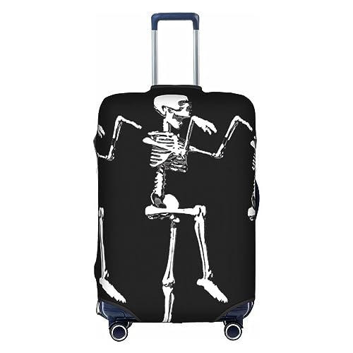 Housse Halloween squelette polyester protégeant les grands meubles des taches de bonbons