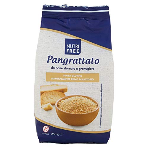Nutrifree Pangrattato senza Glutine senza Lattosio 250 g, confezione da 5