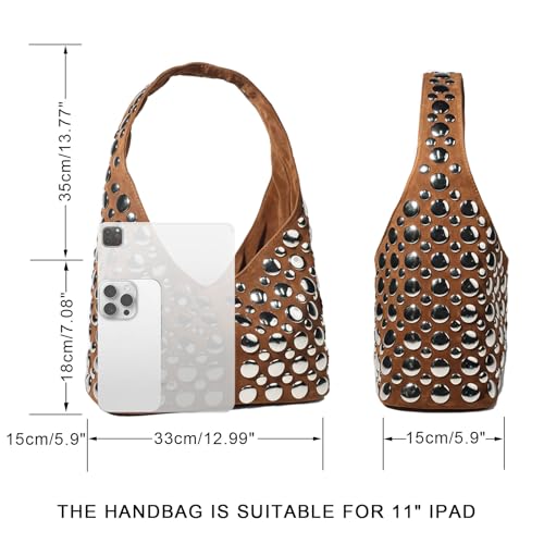 Bolso tejido para mujer, bolso de mano y hombro miniatura 3