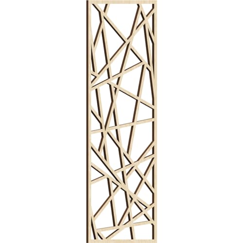Image of Conway Decorative Pierced Fretwork Wood Wall Panels, 15 3 /8 inchW x 39 3 /8 inchH x 3 /8 inchT, Birch