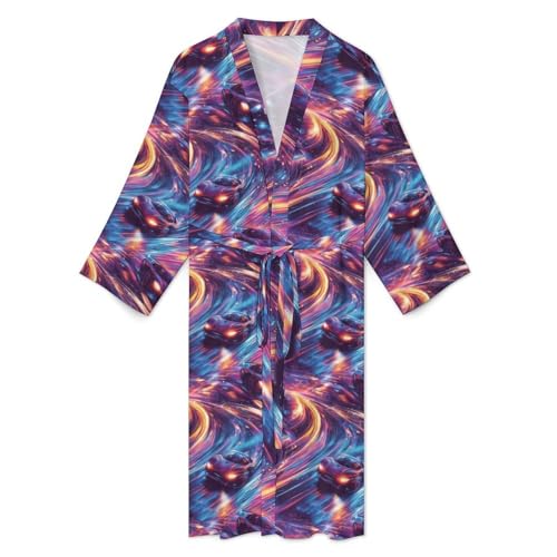 Kimono léger homme imprimé fluo pour peignoir de bain - 3