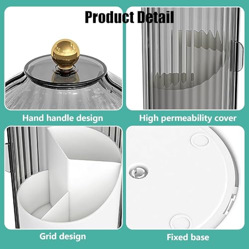 Concealed-Toothbrush-Holder-Rotating-Bathroom-Organizer-Countertop-Toothbrush-and-Toothpaste-Holders-with-Cover-Waterproof-and-Dustproof-360-Rotating-Base-for-Bathroom-Countertop