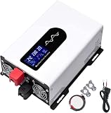 Power Inverter Pure Sine Wave 7000W/8000W/9000W/10000W/12000W/15000W/20000W Peak DC24VAC 110V/230V 240V Car Converter with Voltage Display & AC outlets(110V,9000W)