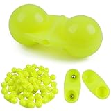 AGOOL Fishing Double Rattle Beads, 40pcs Catfish Rattles for Fishing Catfishing Rattles Catfish Rig Portable Plastic Fishing Beads Fishing Bells Accessory for Catfish Striper Bass Pompano