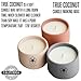 FLEUR DE SPA True Coconut Premium All-Natural Coconut Wax Blend for Luxurious DIY Candle Making - Made in The USA (1 Pound bar)