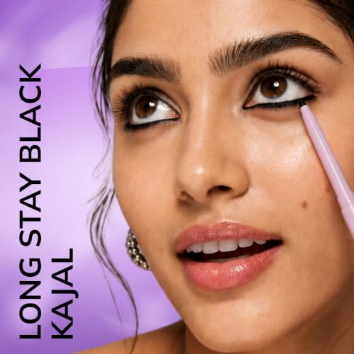 Image of TEE ESS Long Stay Kajal | Retractable Pencil | Waterproof, Smudge Proof | Intense Black Color | 24H Long Lasting | Smooth One-Stroke Application | With Vitamin E | Twist-Up Black Kajal | 30 gms