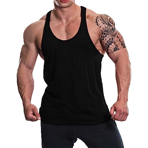 Image of THE BLAZZE Men's Cotton Sleeveless Tank Tops Gym Vest for Mens